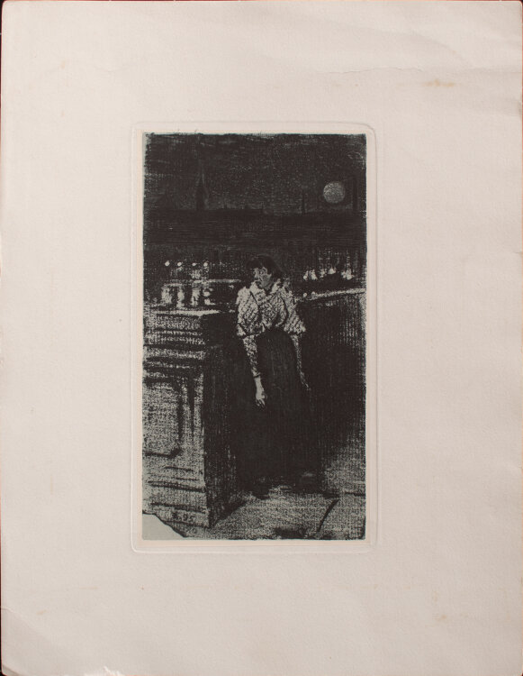 Heinrich Zille - Nacht - 1895 - Radierung