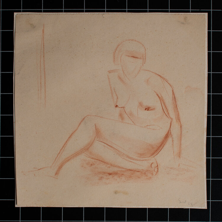 Gerhard Schulte-Dahling - Sitzender Frauenakt - 1926 -...