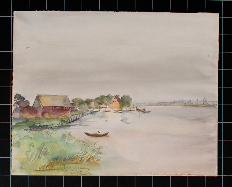 Gerhard Schulte-Dahling - Landschaft Kamp / Karnin - 1943 - Aquarell
