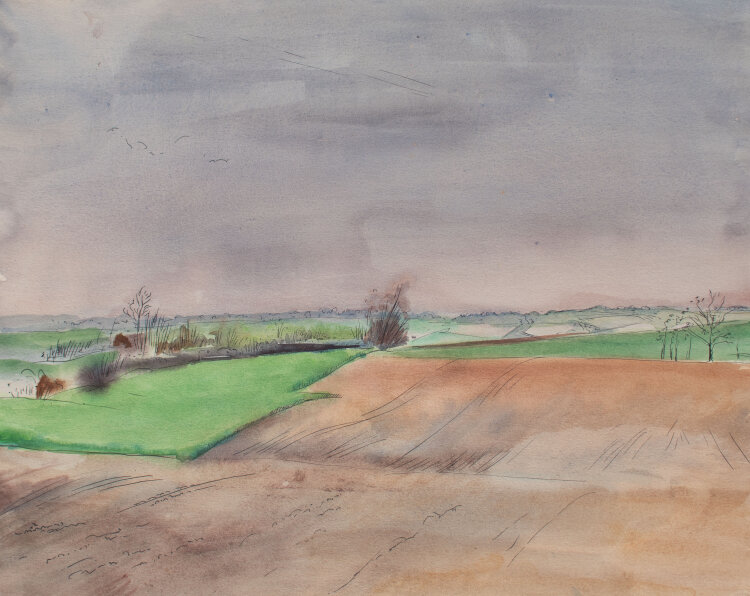 Gerhard Schulte-Dahling - Landschaft mit weiten Feldern -...