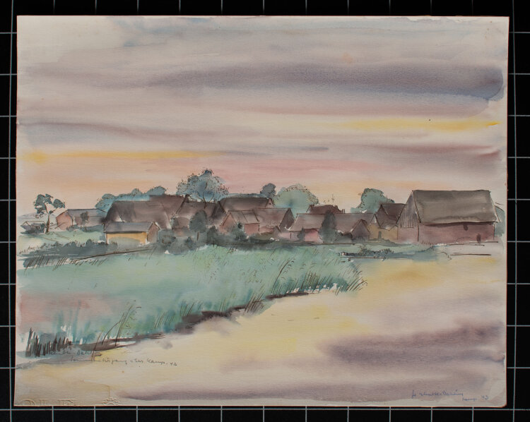 Gerhard Schulte-Dahling - Sonnenuntergang über Kamp...