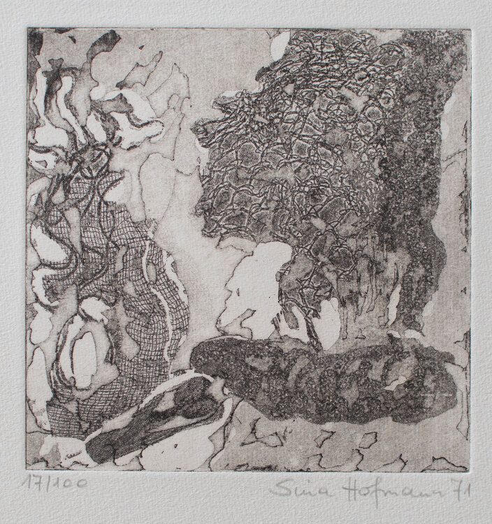 Sina Hofmann - Abstrakt - 1971 - Radierung