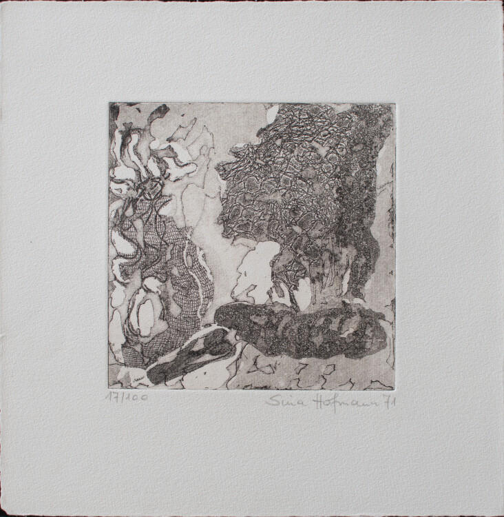 Sina Hofmann - Abstrakt - 1971 - Radierung