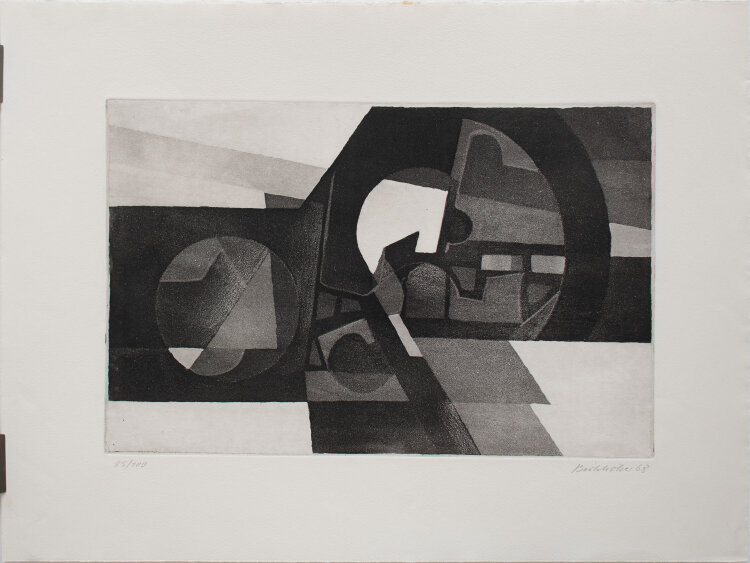 Johannes Birkholzer - ohne Titel - 1968 - Radierung