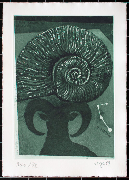 Peter Sorge - Widder - 1989 - Farbradierung