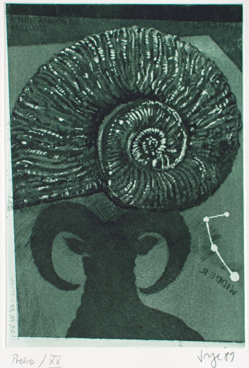 Peter Sorge - Widder - 1989 - Farbradierung
