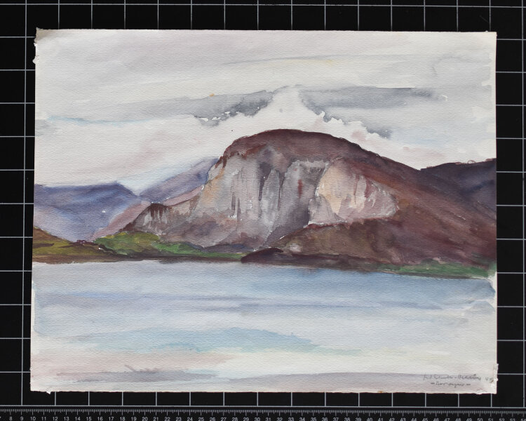 Gerhard Schulte-Dahling - Norwegen - Ellingsøyfjord - 1944 - Aquarell