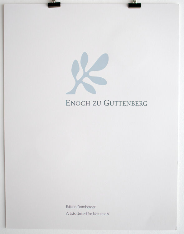 Enoch zu Guttenberg - In search of a new tomorrow; Auf der Suche nach einem neuen Morgen - 1992 - Siebdruck