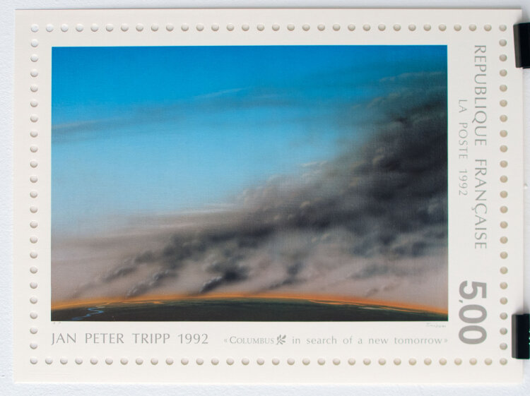 Der Straßburger Block; Jean Remlinger, Jan Peter Tripp, Tomi Ungerer und Raymond E. Waydelich - In search of a new tomorrow; Auf der Suche nach einem neuen Morgen - 1992 - Siebdruck