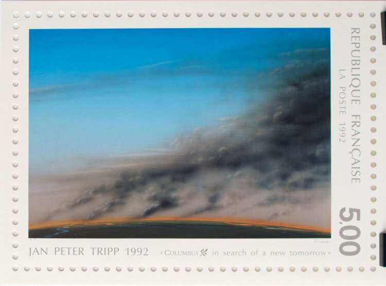 Der Straßburger Block; Jean Remlinger, Jan Peter Tripp, Tomi Ungerer und Raymond E. Waydelich - In search of a new tomorrow; Auf der Suche nach einem neuen Morgen - 1992 - Siebdruck