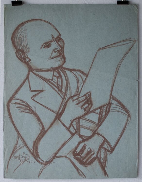 Fritz Tröger - Vater des Künstlers - Zeichnung - 1931