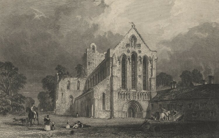 W. Miller - Llanercost Priory, Cumberland. - o.J. - Stahlstich