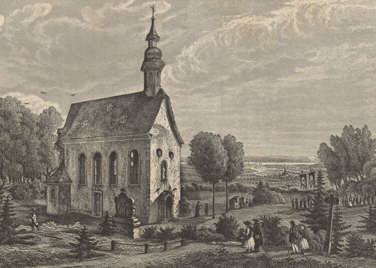 A. Rottmann - Kapelle bei Hofheim - o.J. - Stahlstich