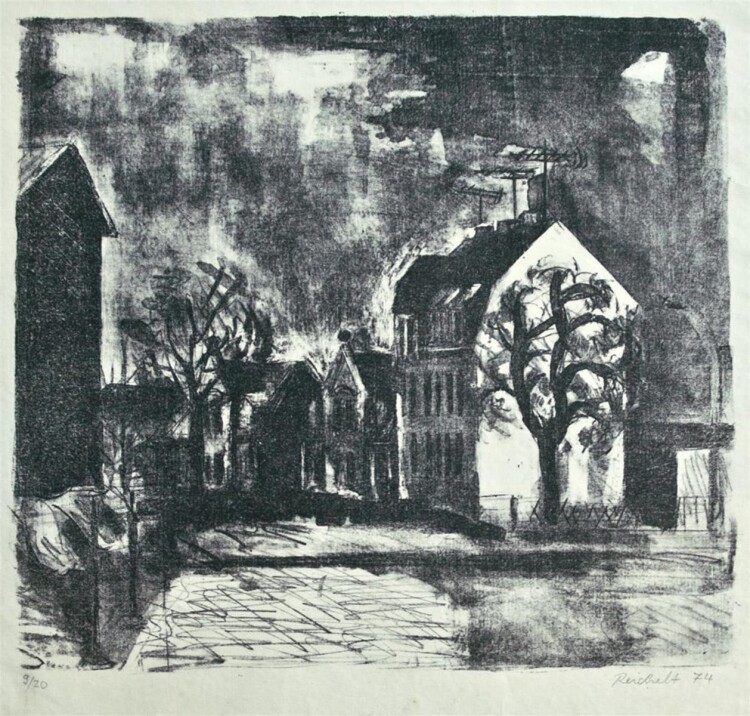 Peter Reichelt - Weißwasser - 1974 - Lithografie