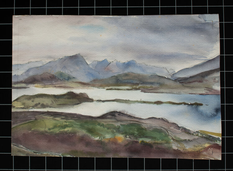 Gerhard Schulte-Dahling - Landschaft Norwegen - 1943 - Aquarell