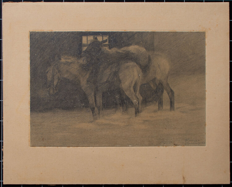Albert Jansen - Pferdeliebe - 1912 - Zeichnung