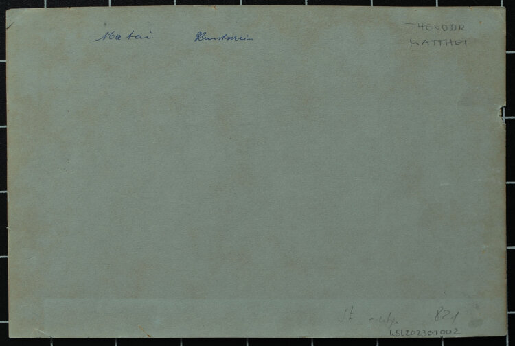 Theodor Matthei - Feldlandschaft - o.J. - Zeichnung