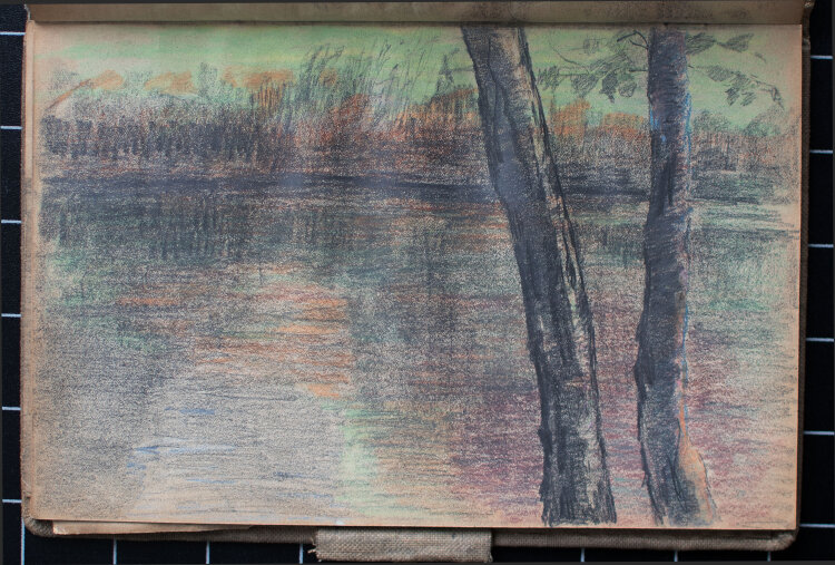 unbekannt - Skizzenbuch - Landschaft, Stadtansichten und Interieurs - 1911 - Aquarell