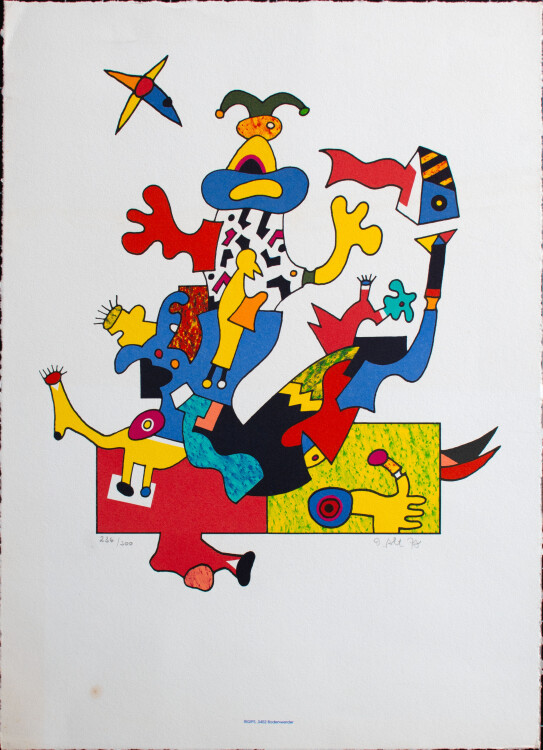 Otmar Alt - Spielzeug - 1971 - Lithografie