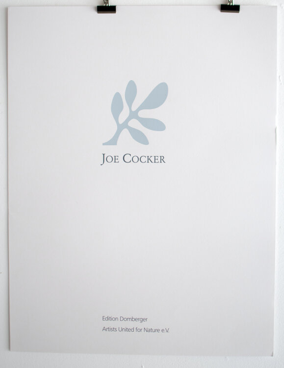 Joe Cocker - In search of a new tomorrow; Auf der Suche nach einem neuen Morgen - 1992 - Siebdruck