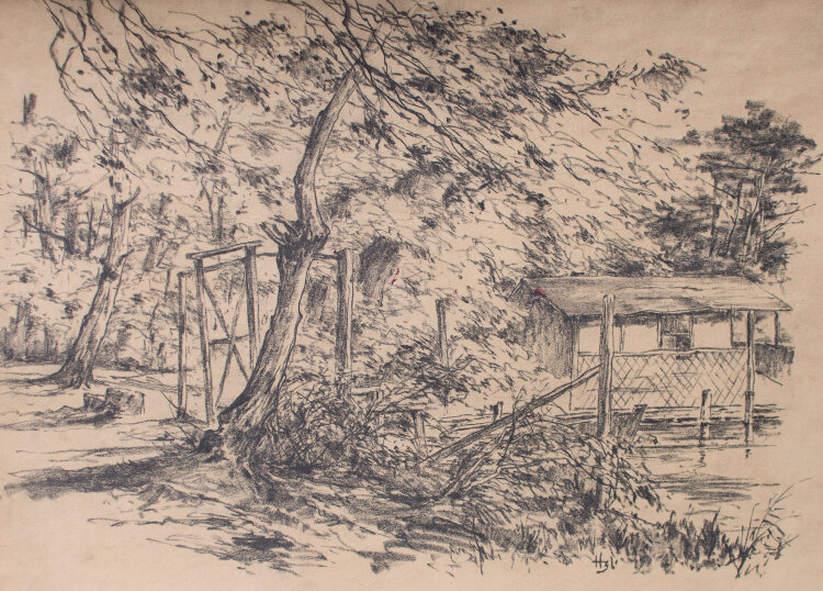 Heinrich Ilgenfritz - Anglerhäuschen - o.J. - Bleistift
