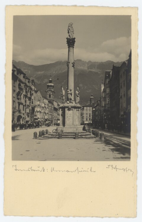 Adalbert Defner - Innsbruck Annasäule - o.J. - Fotografie