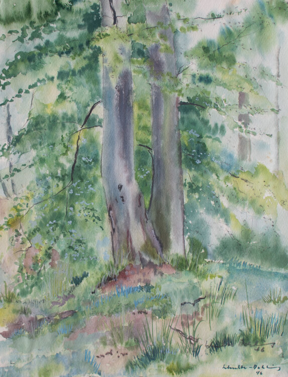 Gerhard Schulte-Dahling - Zwei Bäume im Wald - 1946...