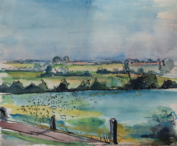 Gerhard Schulte-Dahling - Felder - o.J. - Aquarell