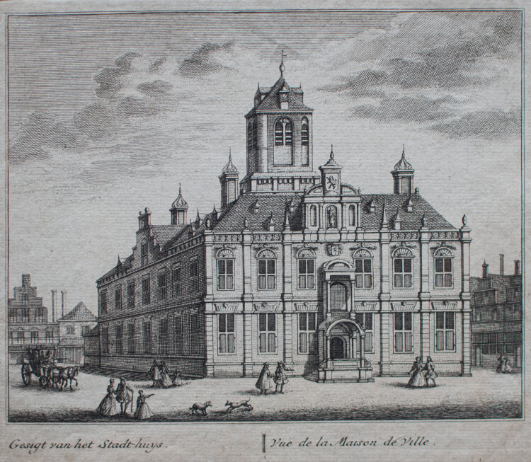 unbekannt - Delfter Rathaus - o.J. - Kupferstich