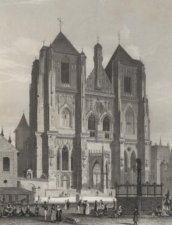 Carl Rauch - Regensburger Dom - 1837 - Stahlstich
