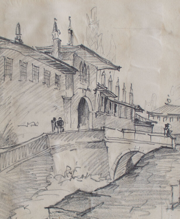 Leo Zapf - Bachtschyssaraj, Ukraine - 1943 - Zeichnung
