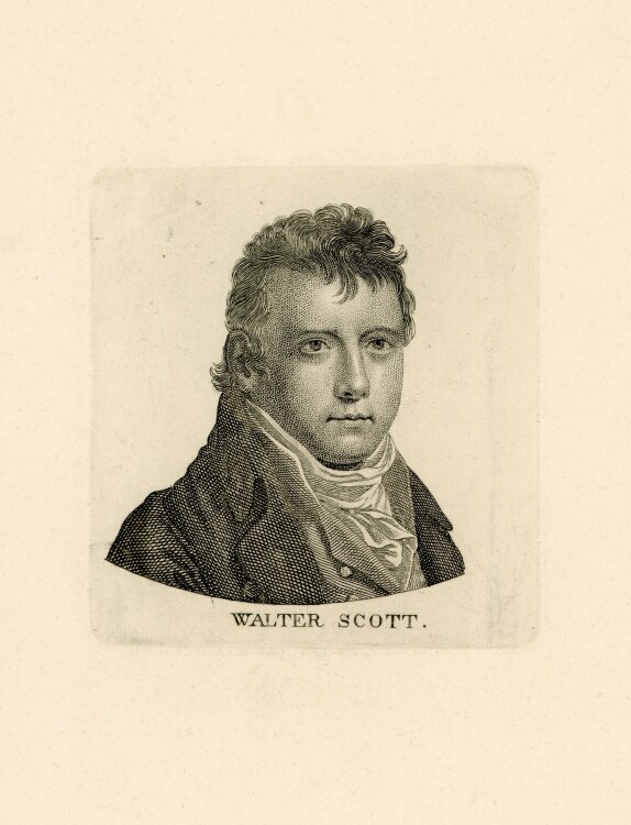 unbekannt - Bildnis des Walter Scott - o.J. - Kupferstich