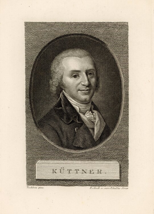 Christian Gottfried Zschoch - Bildnis des Carl Gottlieb Küttner - o.J. - Kupferstich
