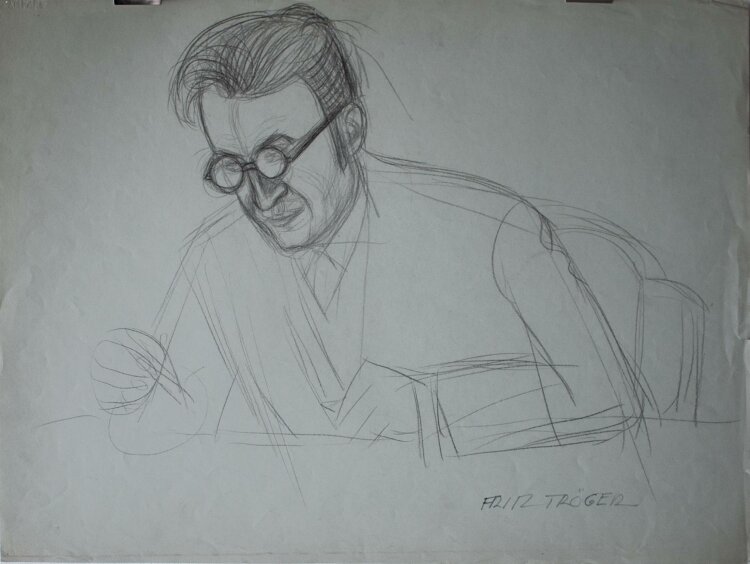 Fritz Tröger - Theophil Müller - Zeichnung - o. J.