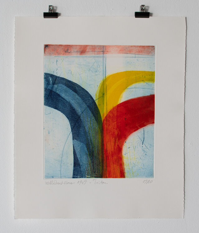 Willibrord Haas - Triton - 1979 - Farbradierung
