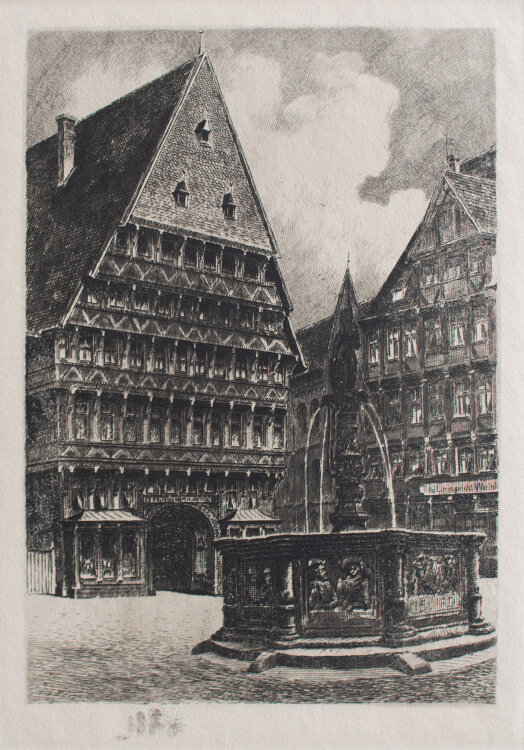 Albrecht Bruck - Rolandbrunnen, Hildesheim - o.J. -...
