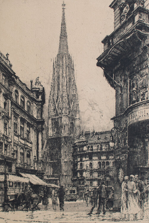 Luigi Kasimir - Stephansdom, Wien - o.J. - Radierung