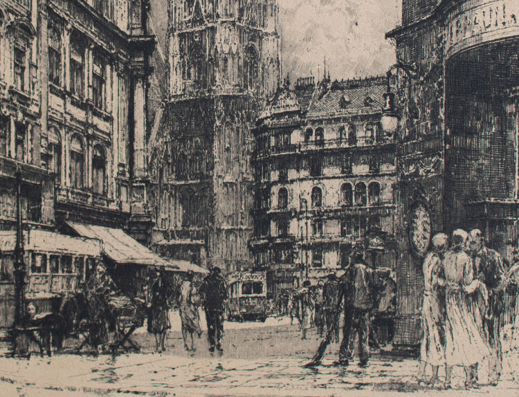 Luigi Kasimir - Stephansdom, Wien - o.J. - Radierung