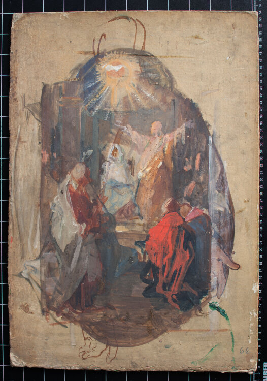 Martin von Feuerstein - Vorstudie/ Christus - o.J. - Öl