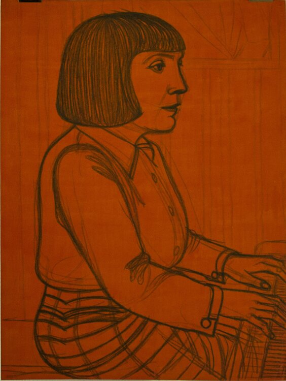 Fritz Tröger - Susanne Voss später Burkhardt - Zeichnung - 1926