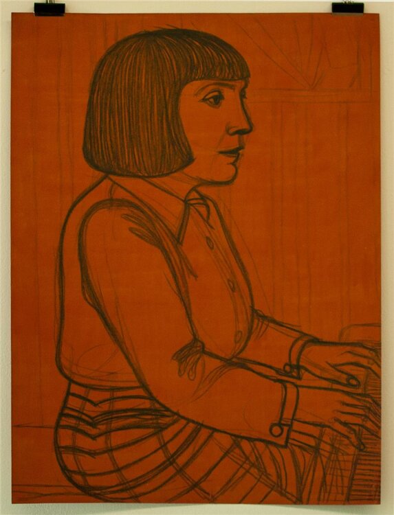 Fritz Tröger - Susanne Voss später Burkhardt - Zeichnung - 1926