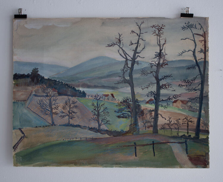 Gerhard Schulte-Dahling - Frühjahres Landschaft - o.J. - Aquarell