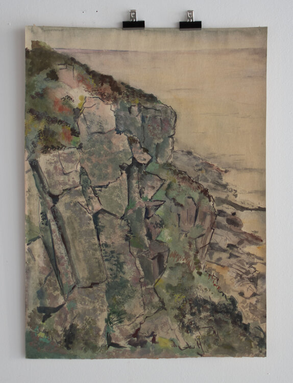 Gerhard Schulte-Dahling - Felsenküste - o.J. - Aquarell