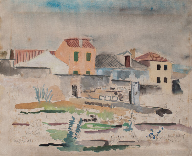Gerhard Schulte-Dahling - Auf der Insel Rab (Kroatien) - o.J. - Aquarell