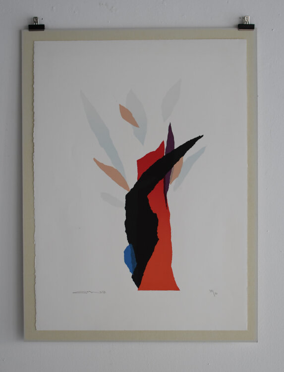 Giuseppe Santomaso - Abstrakte Darstellung - 1987 (?) -...
