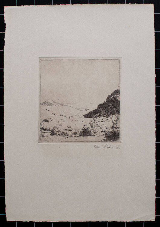 Edmund Behrend - Landschaft - o.J. - Radierung