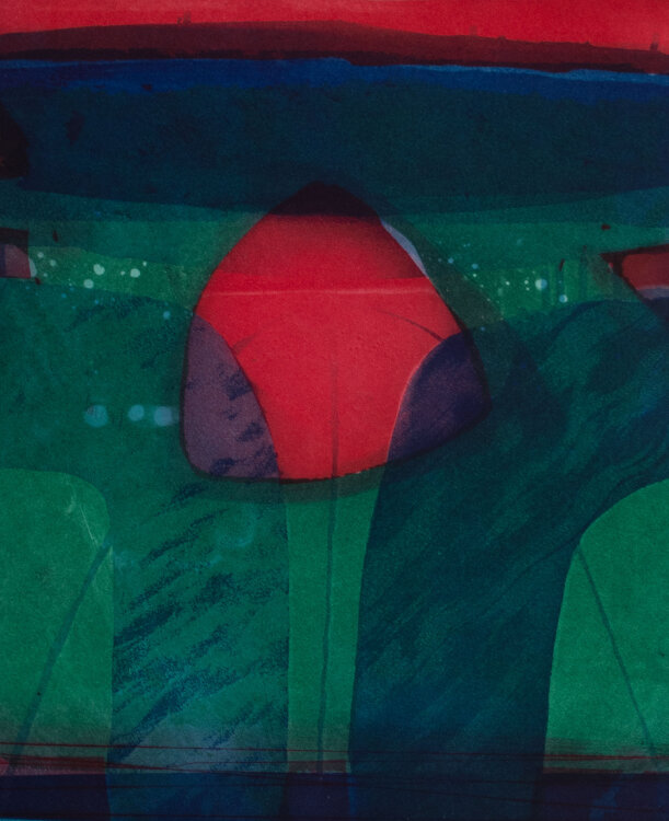Willibrord Haas - Gral - 1990 - Farbradierung