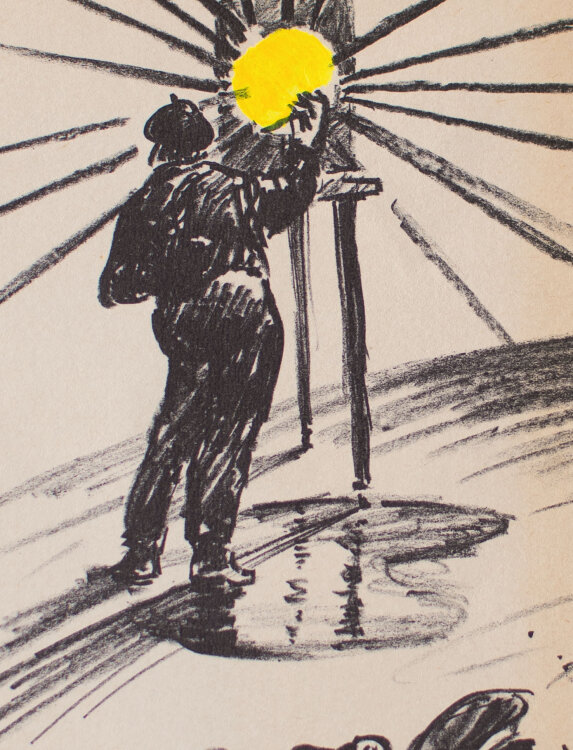 Karl Heinz Klingbeil - Neujahrsgrafik - 1983 - Lithografie