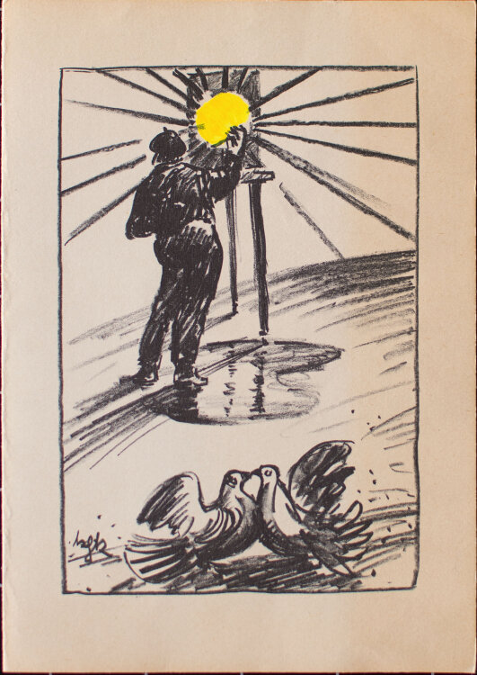 Karl Heinz Klingbeil - Neujahrsgrafik - 1983 - Lithografie
