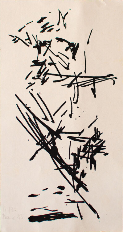Michael Kutzner - Abstrahierte Linien - 1985 - Lithografie